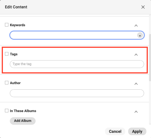 Add Tags – Help Center - English