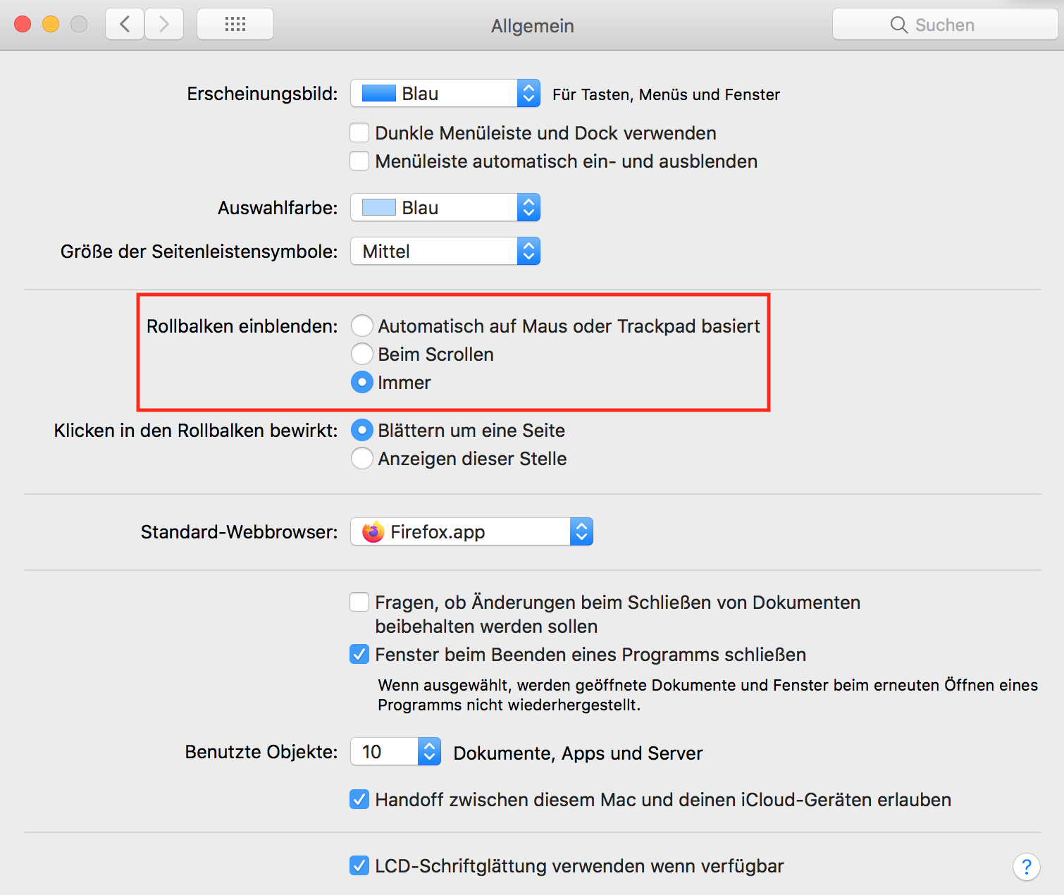 Mouseover tooltip scrollbalken help center deutsch