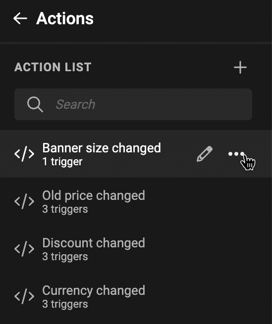 Reorder Actions