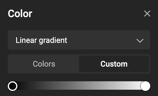 2 Color Stops Gradient